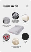 TRUELOVE Cama de Mascotas con Almohada de Espuma de Memoria Cómoda, Duradera, Lavable para Perros y Gatos Material de Lino de 100% Almohada de Espuma de Alta Elasticidad - details 4