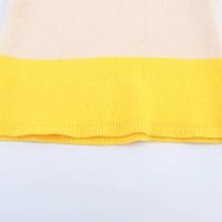 PB & ZA 2025, tops de punto simples y versátiles informales con cuello redondo sin mangas de color contrastante, novedad de verano, ropa para mujer - details 5
