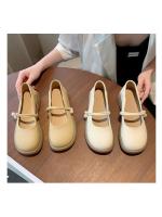 Mary Jane zapatos de las mujeres de suela plana solo zapatos verano 2025 nuevos dos desgaste un pedal con falda suave zapatos pequeños de cuero - details 5