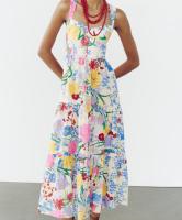 Vestido de tirantes floral pequeño de moda para mujeres europeas y americanas - details 9