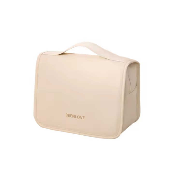 Bolso de mano de nailon para maquillaje, bolsa de almacenamiento impermeable de gran capacidad a prueba de polvo, bolsa colgante multifuncional, bolsa de viaje para niñas - 1