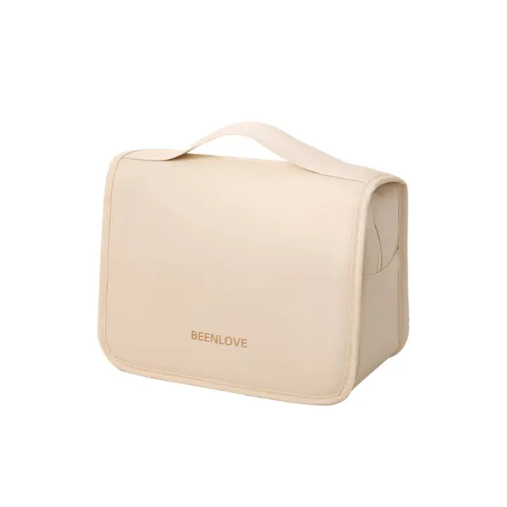 Bolso de mano de nailon para maquillaje, bolsa de almacenamiento impermeable de gran capacidad a prueba de polvo, bolsa colgante multifuncional, bolsa de viaje para niñas - 1