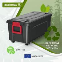 Caja de almacenamiento de plástico grande Caja de garaje de 60 l Lote de 3 SIA-60 Negro Apilable - details 8