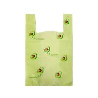 Bolsa de plástico con dibujos animados para embalaje de alimentos, bolsas portátiles con asa para compras de supermercado, organizadores de almacenamiento de cocina, 50 piezas - details 6