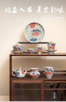 Longyu Nafu Man Cai Ru Kiln Juego de kung fu de cerámica china de alta gama para el hogar Taza de degustación de té - details 0