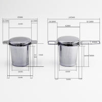 Colador de té de acero inoxidable 304 con tapa, Infusor de té resistente a altas temperaturas para el hogar - details 5