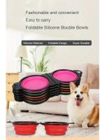 Bolsas de Viaje para Perros de Silicona 2 en 1 para Alimentos y Agua Ideal para Paseos al Aire Libre y Acampar - details 0