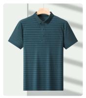 Camiseta de manga corta de seda helada con agujeros de malla para hombre de alta gama, polo transpirable con solapa, ropa de marca, novedad para el verano - details 7