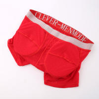 Hombres sexys ropa interior acolchada malla boxeador glúteos levantador agrandar glúteos empuje hacia arriba almohadilla calzoncillos pene bolsa bragas - details 15