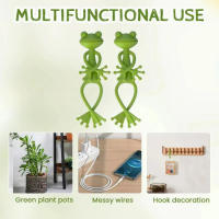 2 unidades de amarre de planta en forma de rana, Cable reutilizable, planta de jardín, vid, flor, Clip vegetal, soporte Flexible ajustable para tallo - details 4