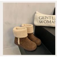Botas de mujer de punta redonda de felpa,tacón alto,elegantes,invierno - details 33