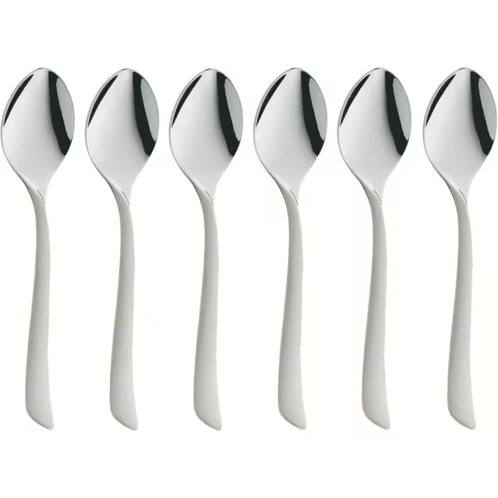 13,6 x 18,7 x 2,7 cm Cuchara de café pequeña, Juego de Acero Inoxidable, Plateado - 1