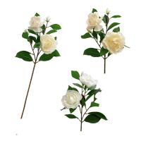 Ramas artificiales de Gardenia de tacto Real, flores de Gardenia de simulación hechas a mano de plástico, flores falsas exquisitas realistas - details 4