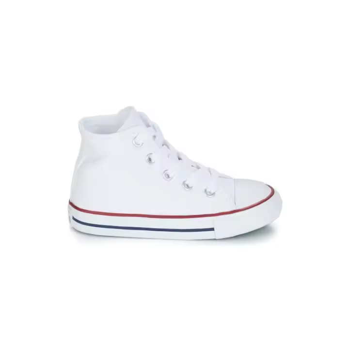 Zapatillas altas de lona blancas para mujer - 1