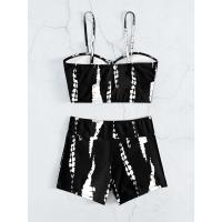 2025 Bikini traje de baño con cordón mujeres pantalones cortos de cintura alta traje de baño femenino acolchado traje de baño natación ropa de playa verano - details 7