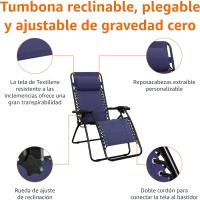 Silla Gravedad Cero, 110 x 66 x 49 cm, Azul - details 2