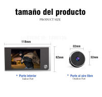 KAK 3.5 inches Digital Door Peephole Camera, 120 Degree Wide Angle, HD Screen, Easy Installation Home Security System - details 2