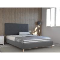 160 Celio Gris Ceniza – Cabecero de cama acolchado de polipiel para cama matrimonial de 70 x 170 cm – Diseño moderno - details 5