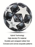 Balón De Fútbol Estándar N. ° 5, Balón De Fútbol Inflable Para Competición Y Entrenamiento En Interiores Y Exteriores, 1 unidad - details 0