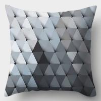 Funda de Almohada de Poliéster con Patrón Geométrico Tamaño 45x45CM Ideal para Decoración de Hogar - details 1