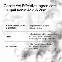 ANUA Hydrating Gentle Foaming Cleanser, Hyaluronic Acid, Glycerin, Zinc, Panthenol, Korean Face Wash for Dry Skin, for Double Cleansing, Korean Skincare (150ml/5.07fl oz.) - details 3