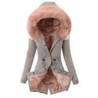 Abrigos cálidos con capucha para mujer, chaquetas casuales de moda, abrigo femenino, Otoño e Invierno - details 2