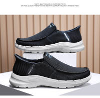 Los hombres transpirable mosca tejida zapatos de malla ultra-ligero flash desgaste un pedal suela gruesa - details 15
