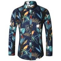 Camisas Casuales para Hombres Impresión de Moda, Elástica, Sin Hierro, Talla Grande - details 3