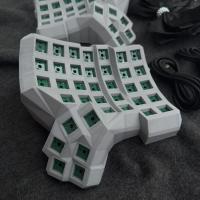 Dactyl Manuform Split Keyboard Kit Hotswap Cableado Modo Único con Plam Rest Custom 6x7 / 4x6 / 5x7 Vial de Teclado Mecánico Dividido Cable doble tipo C Teclado gris negro blanco Accesorios para juegos - details 12