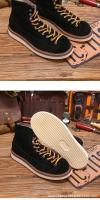 Zapatos de cuero vacuno puro de alta gama, estilo casual de herramientas, zapatos de tablero de caña alta - details 9
