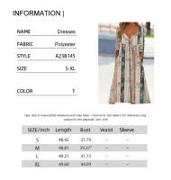 Vestido Casual de Manga Larga con Estampado Floral de Parche Moda Otoño 2024 para Mujeres - details 0