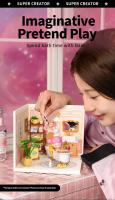 Robotime Rolife DIY Kit de casa de muñecas en miniatura, Kits de construcción de la serie Home Garden con LED, regalos de Navidad para adultos, comedor cálido - details 10