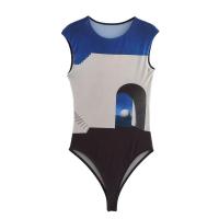 OUWU- Ropa de Mujer Soltera Nuevo Estilo Moda y Sexy Mono Transparente con Serigrafía - details 0
