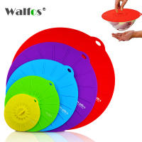 Walfos Tapa de mantenimiento fresco de silicona de grado alimenticio Tapa de olla resistente al calor Tapas universales para contenedores de cocina - details 0