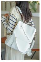 Mochila de nylon con mango suave de color sólido, grande, cinturón de cojín de aire - details 20