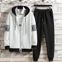 Nuevo traje deportivo para hombre primavera-otoño 2025, sudadera a la moda, conjunto cómodo de 2 piezas de marca a la moda, traje masculino elegante - details 0