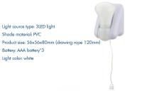 Bombilla LED portátil con cable, lámpara de noche con batería, autoadhesiva, montada en la pared, para dormitorio y baño - details 4