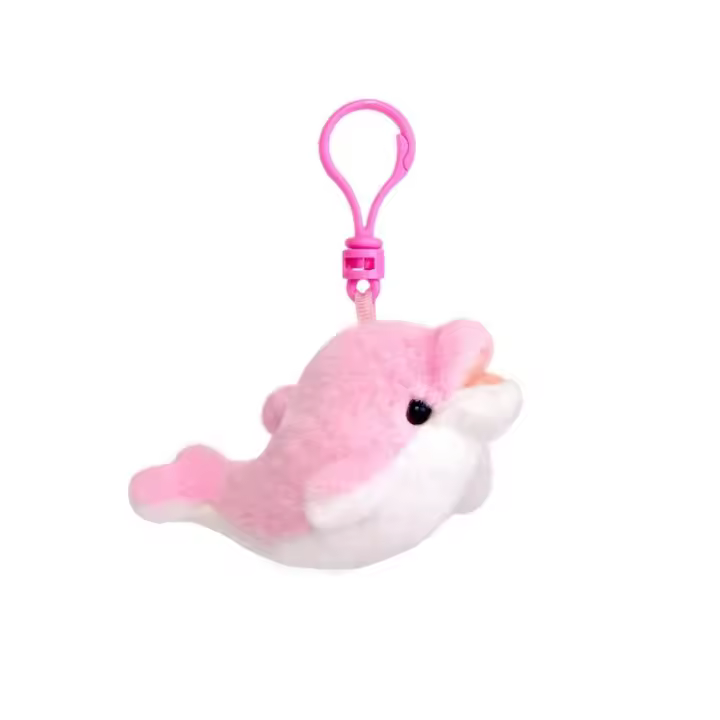 Juguetes nutria marina acuario peluches colgante Orca pingüino ballena asesina llavero de felpa tiburón ballena Beluga llavero de oso Polar niños - 1