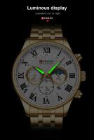Reloj de Cuarzo CURREN 8427 Diseño de Negocios Elegante para Hombres Correa de Acero Inoxidable - details 8
