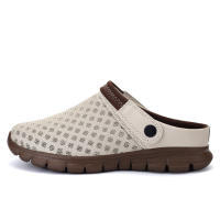 Verano pareja de hombres y mujeres cambia gradualmente sandalias de gran tamaño zapatillas de malla casual agujero zapatos de playa media zapatillas - details 28