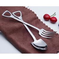 Juego de Cucharas de Acero Inoxidable 2pcs Forma de Pala Creativa para Tables y Desertos - details 8