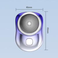 Afeitadora Eléctrica Portátil Mini Uso Fácil con Un Botón Tamaño de Bolso - details 2