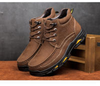 Zapatos de hombre al aire libre de terciopelo de piel de vaca de primera capa de cuero mate de alta calidad - details 7