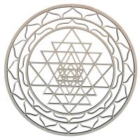Juego de Arte de pared de Geometría Sagrada, arte de pared de madera, escultura, decoraciones de pared para decoración del hogar, 3 piezas por juego - details 9
