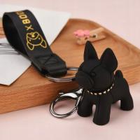 Llavero, bulldog, perro, llavero, lindo muñeco, dibujos animados, coche, Llavero, adornos colgantes - details 4
