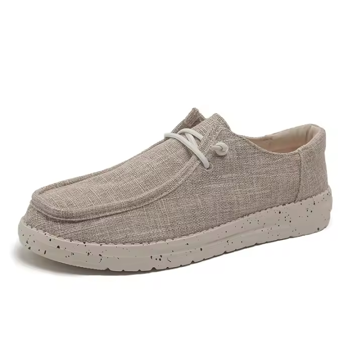 Venta caliente de mocasines casuales de lona de gran tamaño para hombre - 1