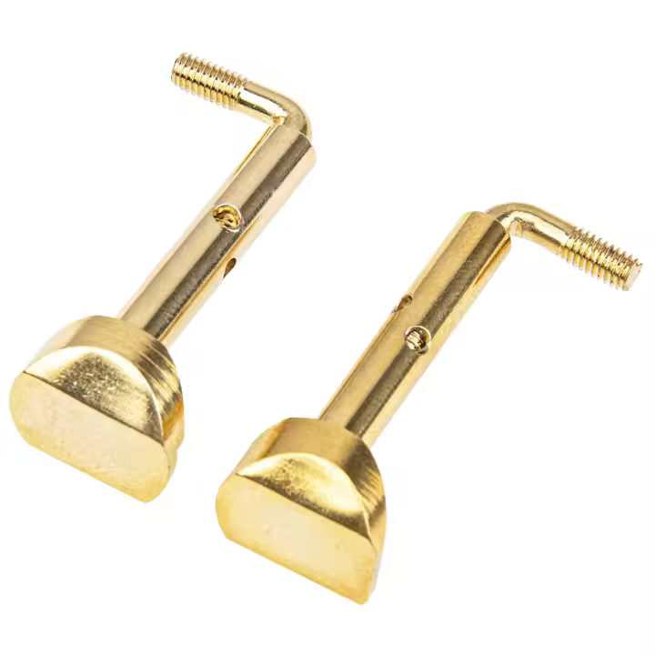 2 tornillos de aleación de piezas para violín, accesorios de descanso para Barbilla, 4/4, 3/4 - 1
