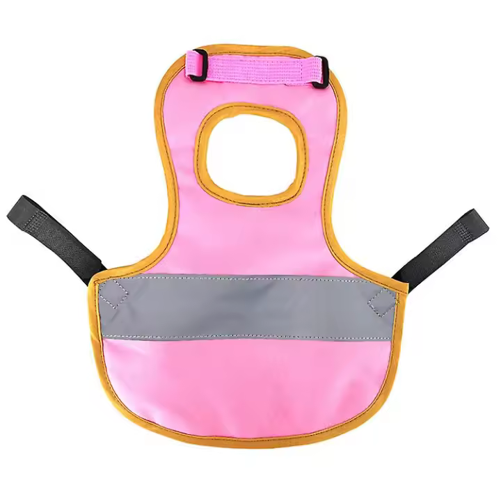 Asiento de pollo para mascotas, chaleco reflectante, soporte de protección de plumas para aves de corral - 1
