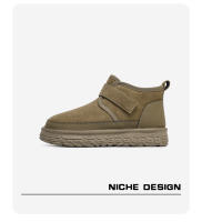 Nuevas botas de nieve antideslizantes integradas de piel de velcro cálido de terciopelo - details 4