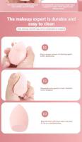 Juego de 4 esponjas de maquillaje en forma de huevo, ultrasuaves y absorbentes, para uso seco y húmedo, no absorben la caca, paquete Ca - details 9